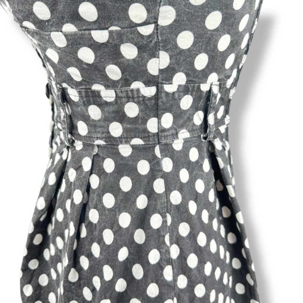 Deb Y2K Party Dress Size Medium Polka Dot Twee Pin Up Retro Feminine Vintage - Picture 11 of 16